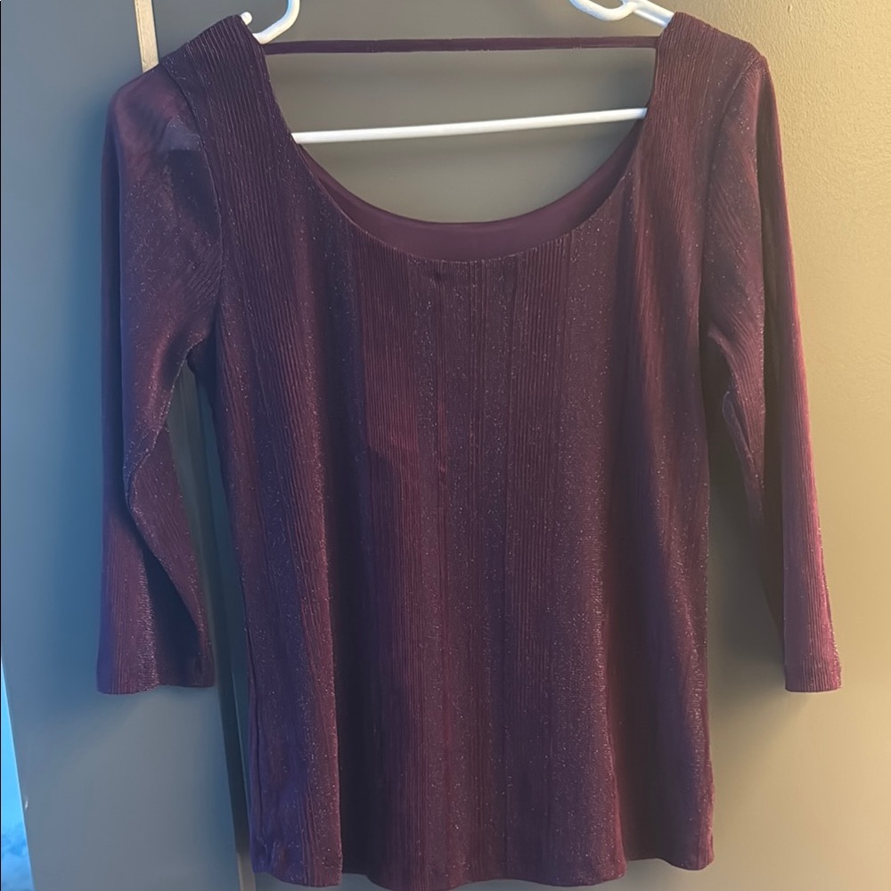 Elegant Deep Purple Women's Blouse